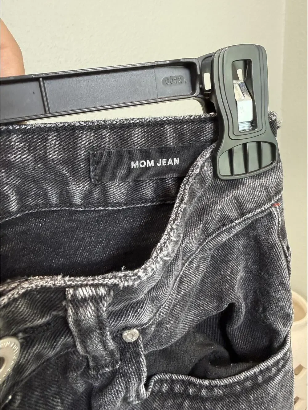 Cotton On Mom Jean In Black Acid Wash - Women's 4